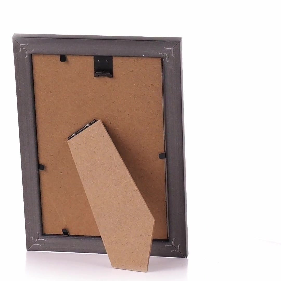 Leon textured black photo frame 10x15