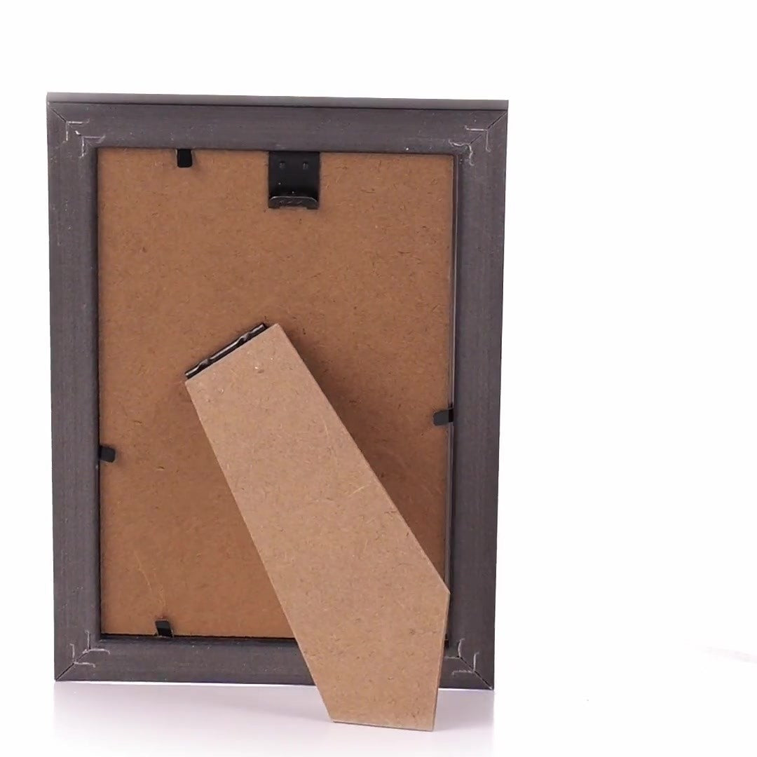 Leon textured black photo frame 10x15