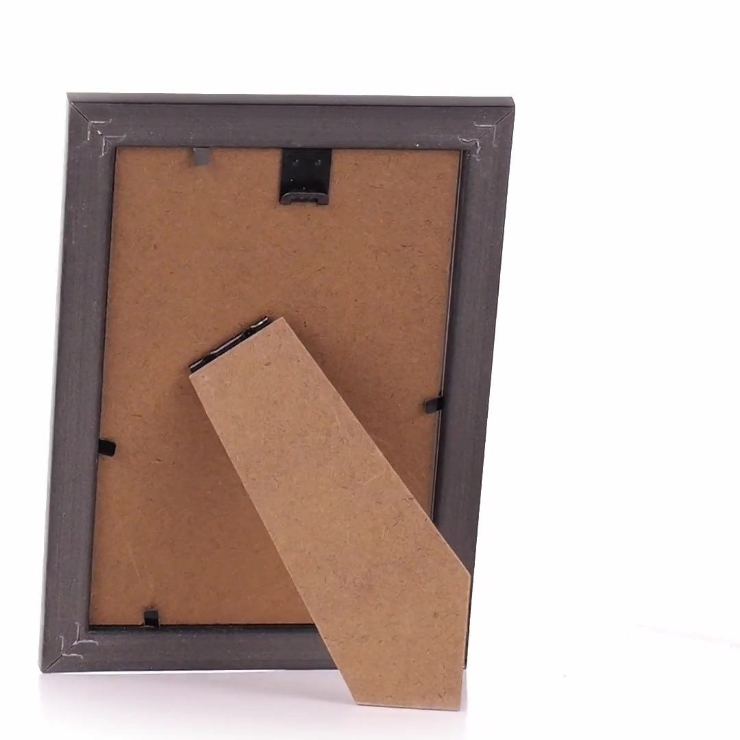 Leon textured black photo frame 10x15