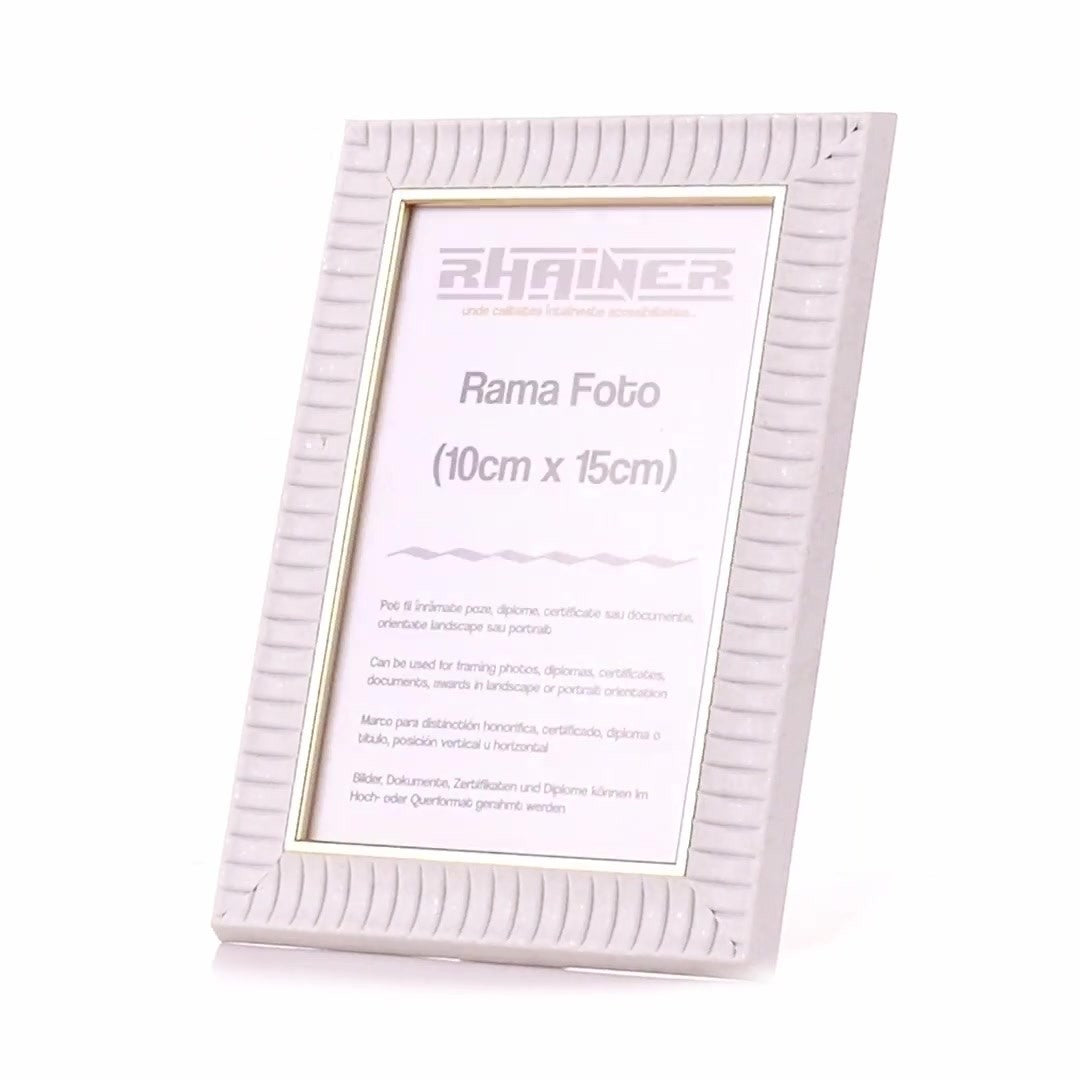 Merida white+gold photo frame 10x15