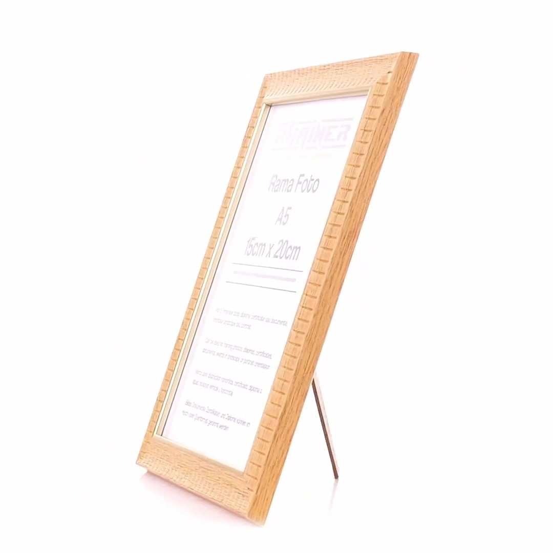 Merida photo frame coffee+gold A5