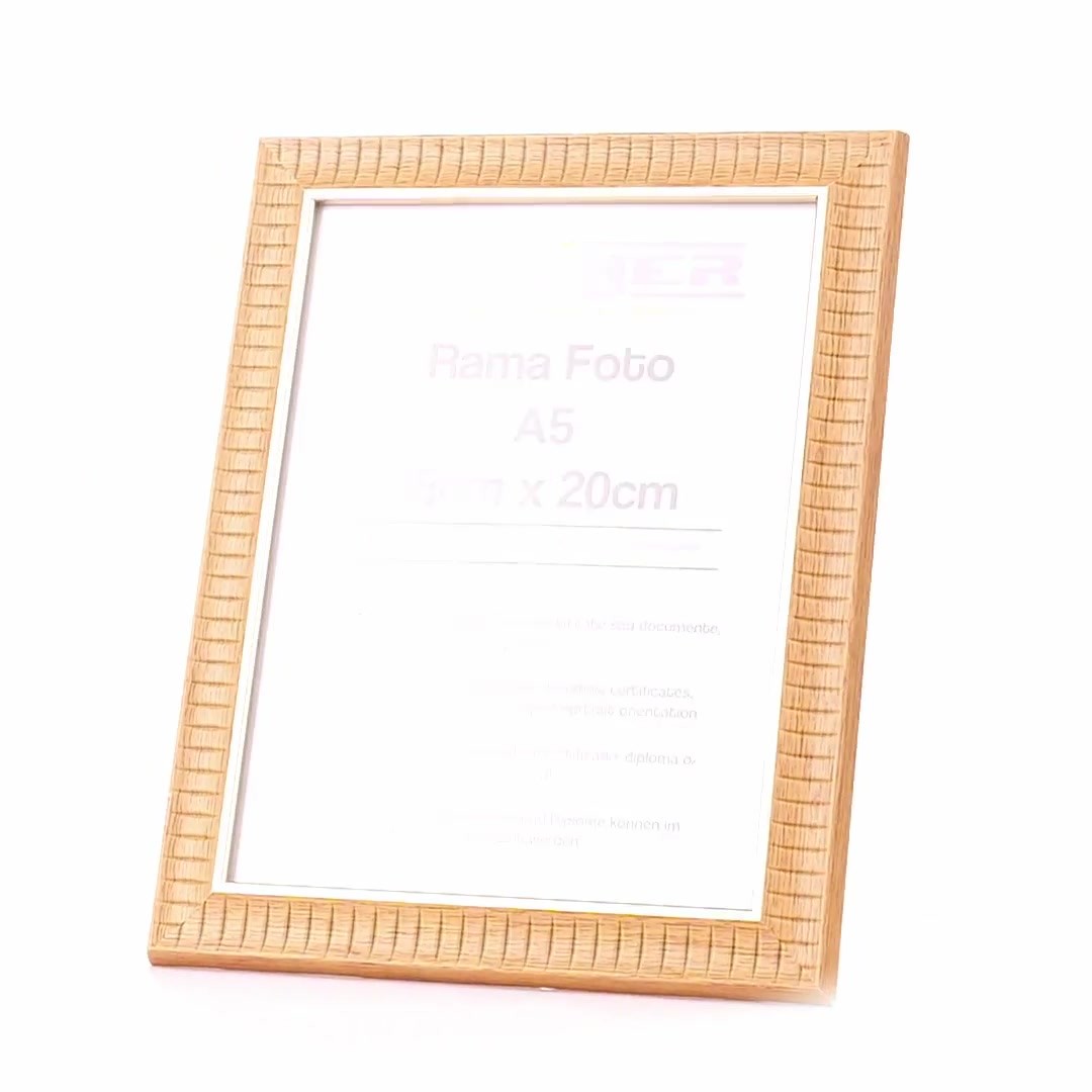 Merida photo frame coffee+gold A5