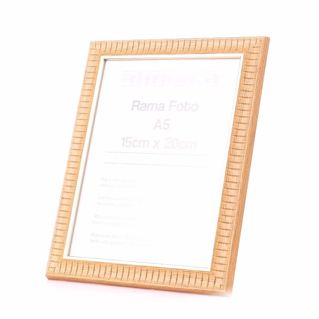 Merida photo frame coffee+gold A5