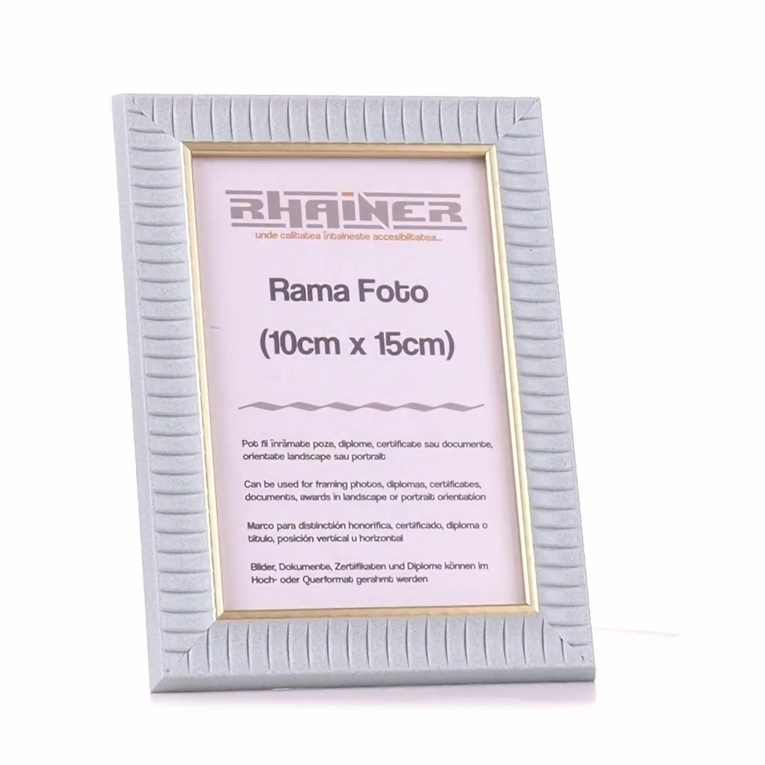 Merida blue+gold photo frame 10x15