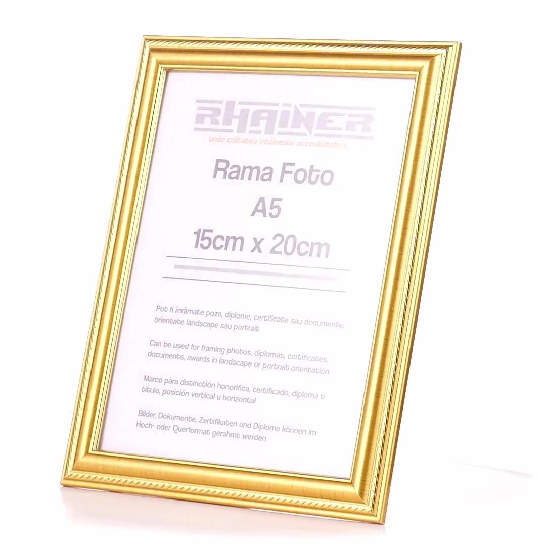 Athos gold photo frame A5
