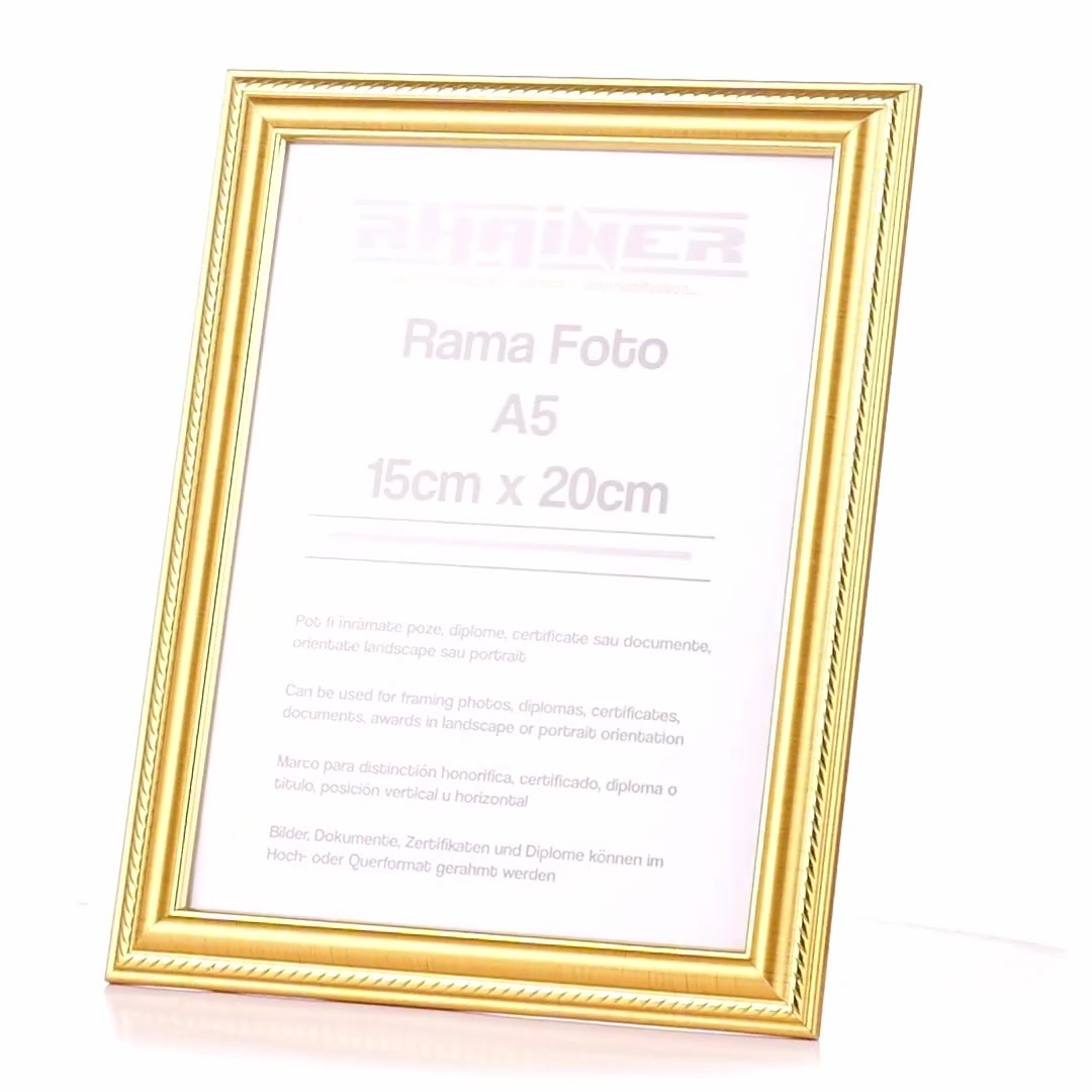 Athos gold photo frame A5