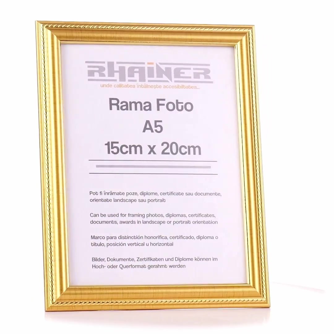 Athos gold photo frame A5