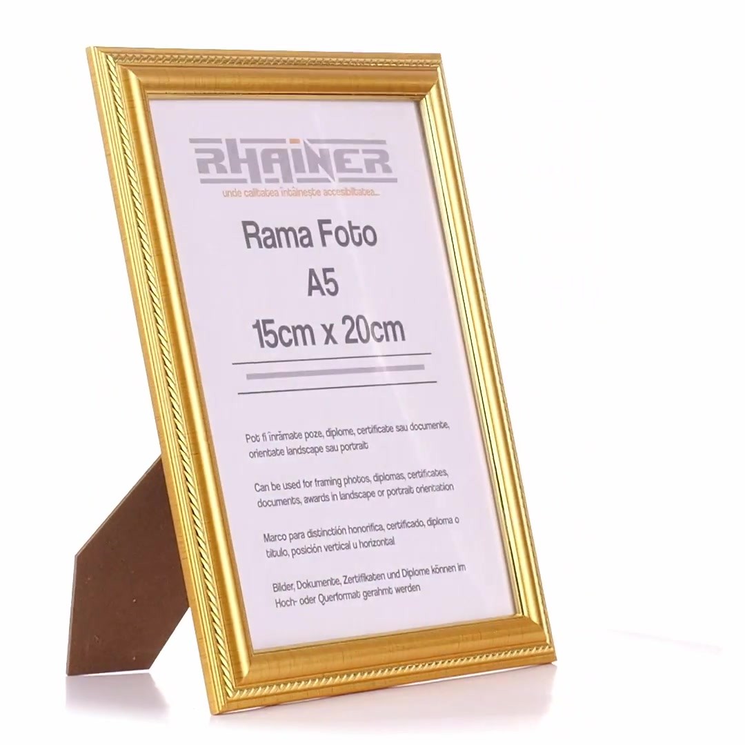 Athos gold photo frame A5