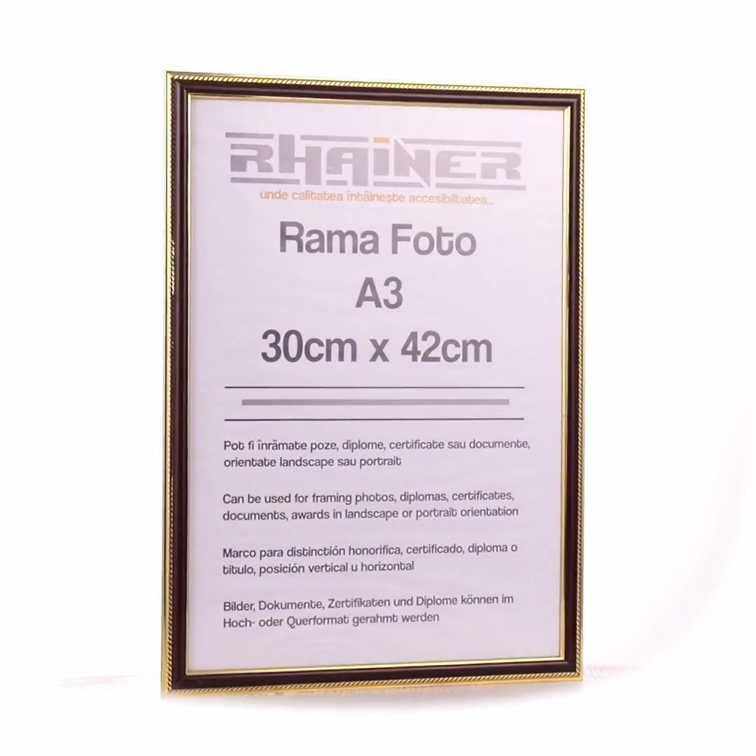 Rama foto Athos maro+auriu A3