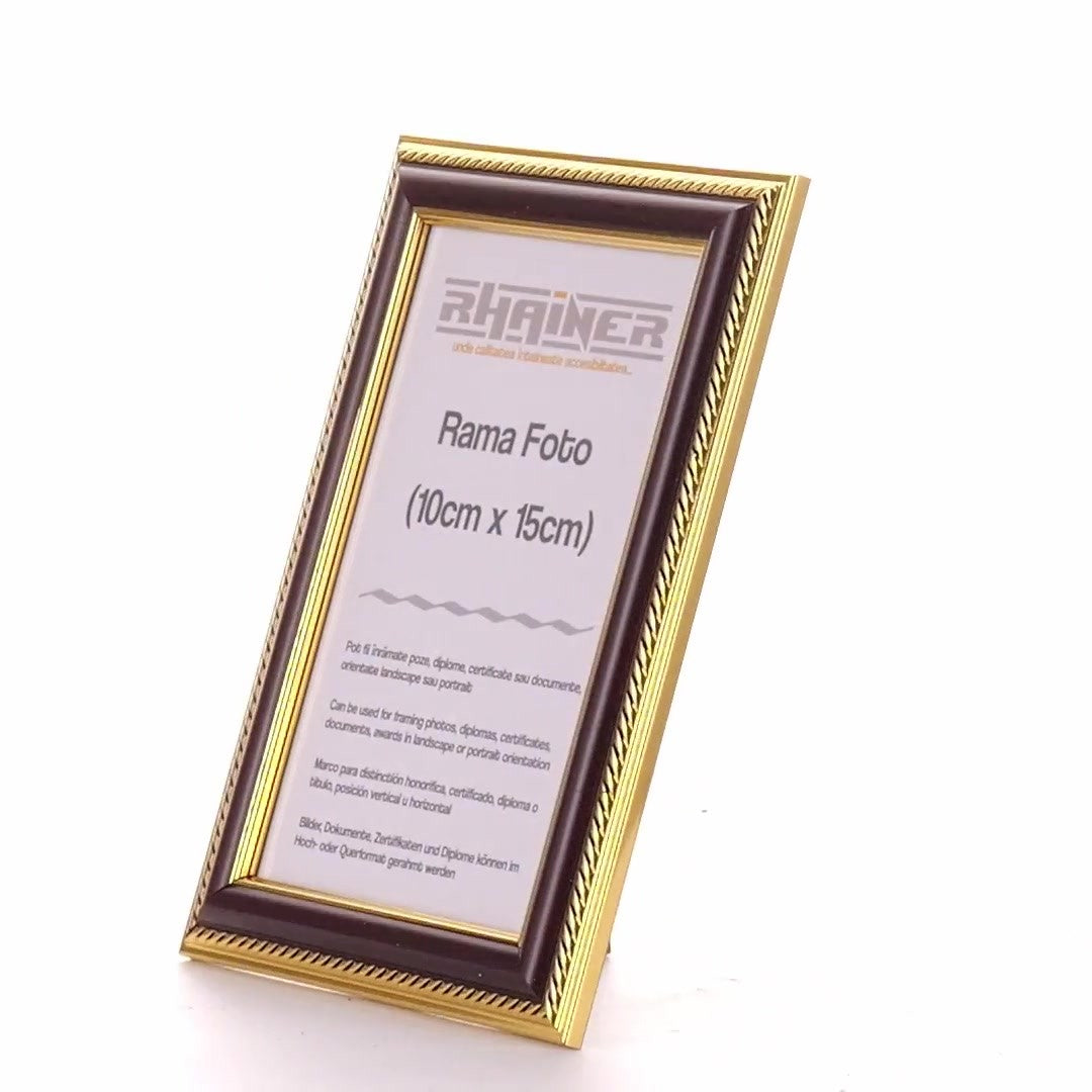 Athos brown+gold photo frame 10x15