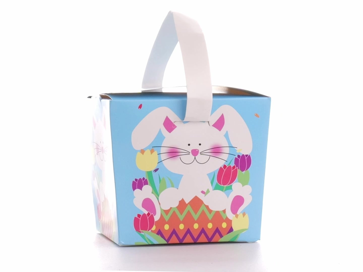 Easter basket-style mug box - Spring Bunny