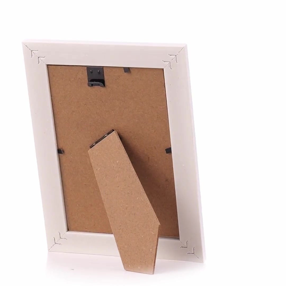 Barrio white+silver photo frame 10x15