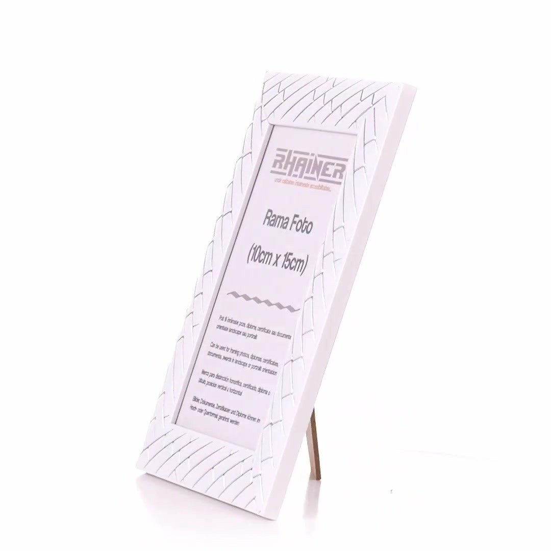 Barrio white+silver photo frame 10x15