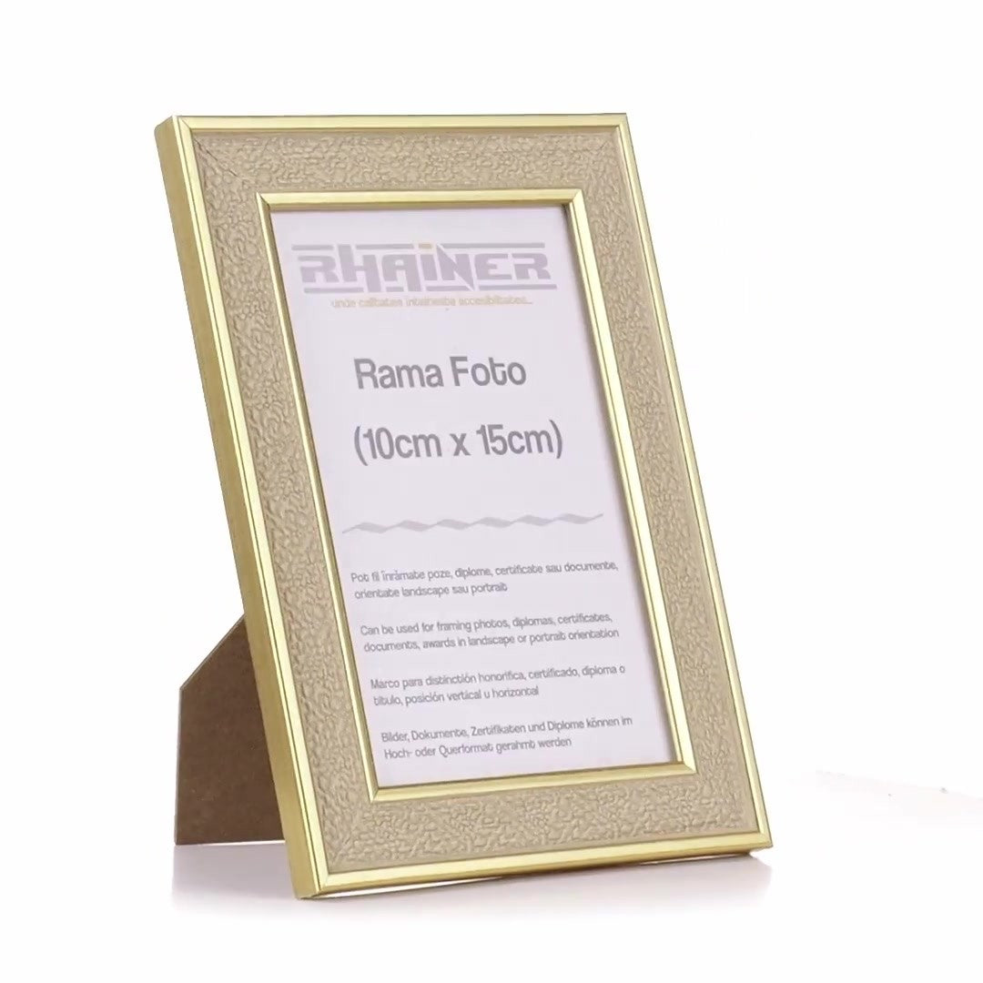 Porto gold photo frame 10x15
