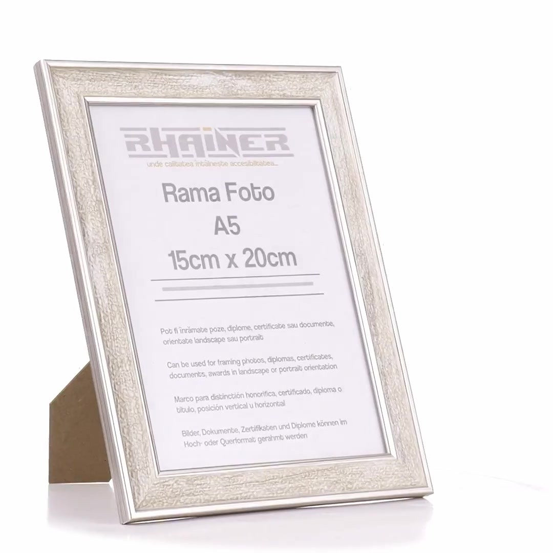 Porto silver photo frame A5