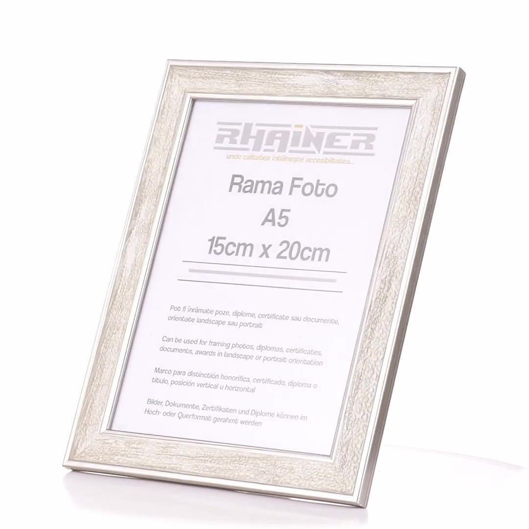 Porto silver photo frame A5