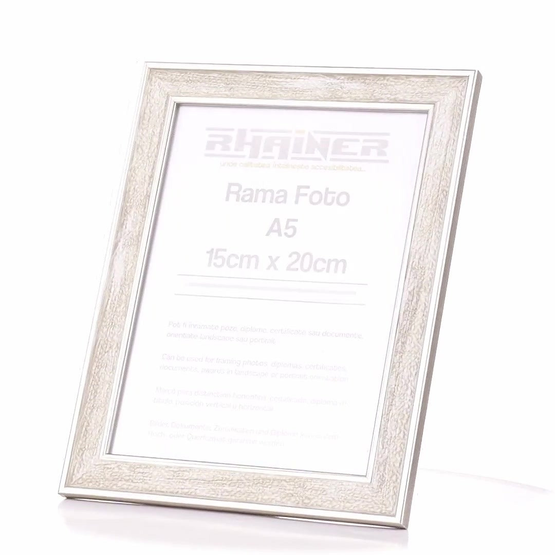 Porto silver photo frame A5