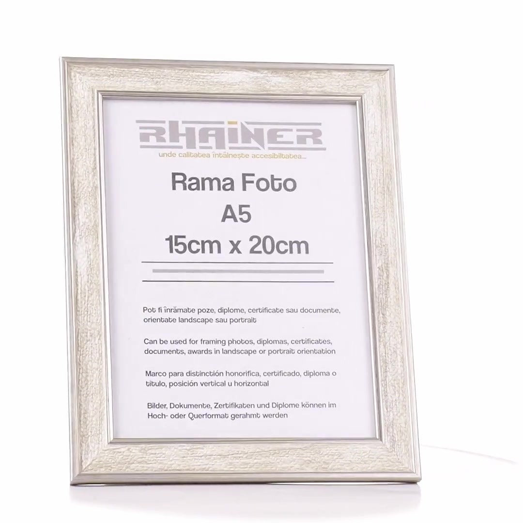 Porto silver photo frame A5