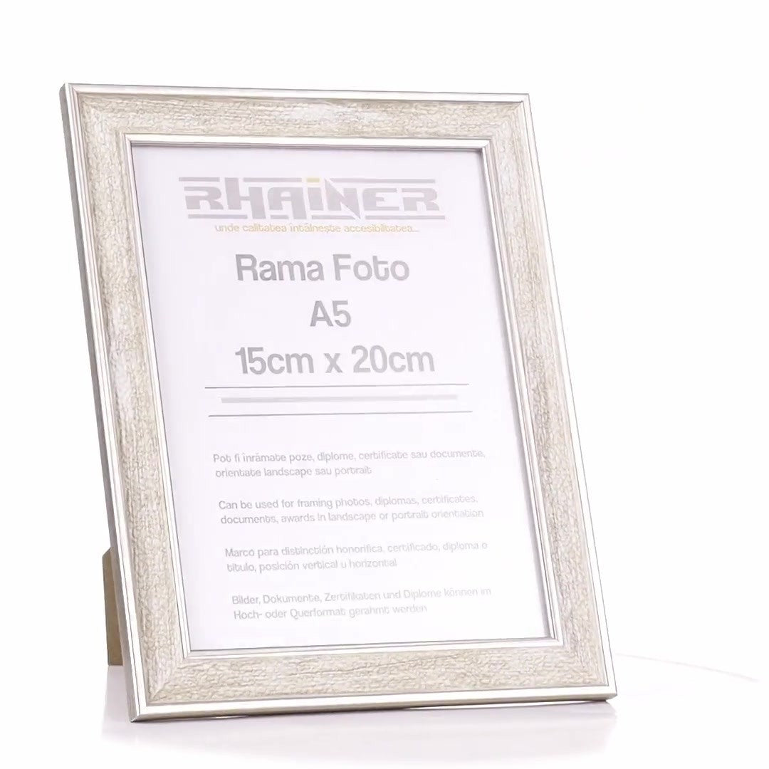 Porto silver photo frame A5