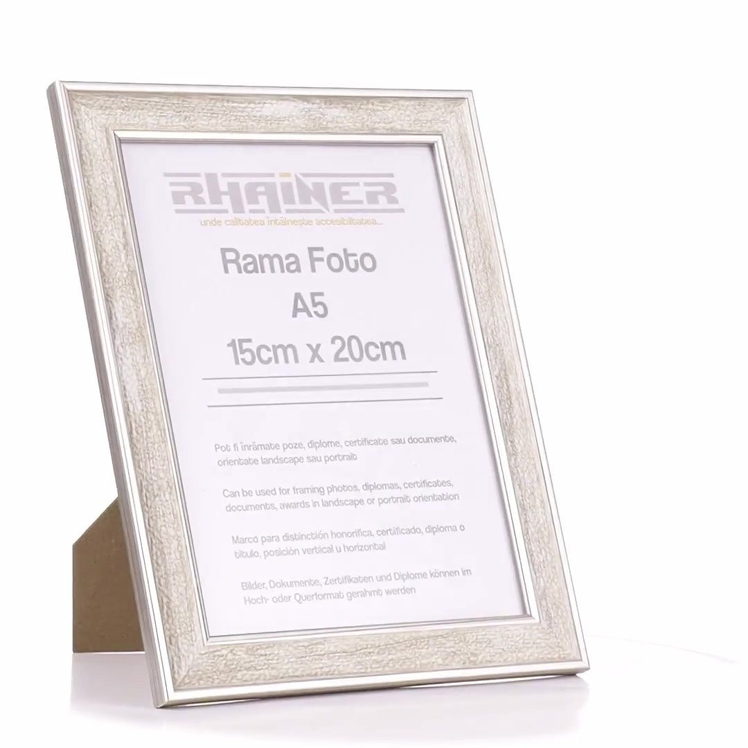Porto silver photo frame A5