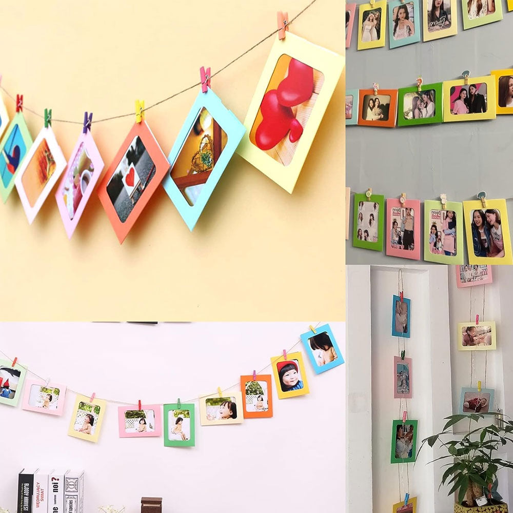 Set rame foto ghirlanda multicolor