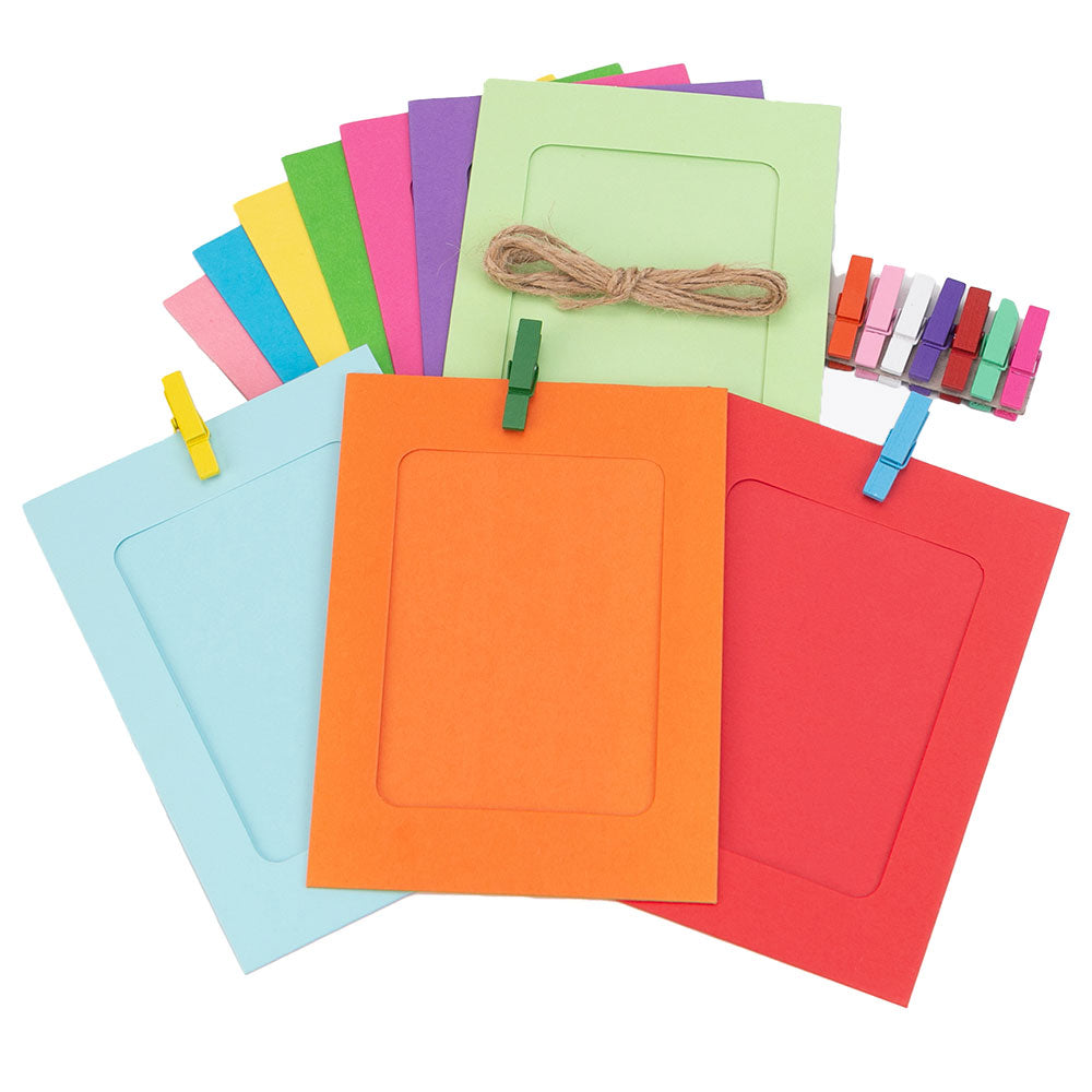 Set rame foto ghirlanda multicolor