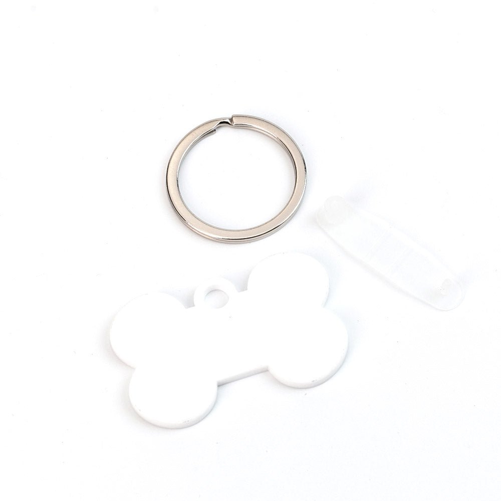 Breloc sublimabil din plastic os SW650105 - Green Print