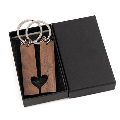 Set 2 brelocuri gravabile inima cuplu SL355355 - Green Print