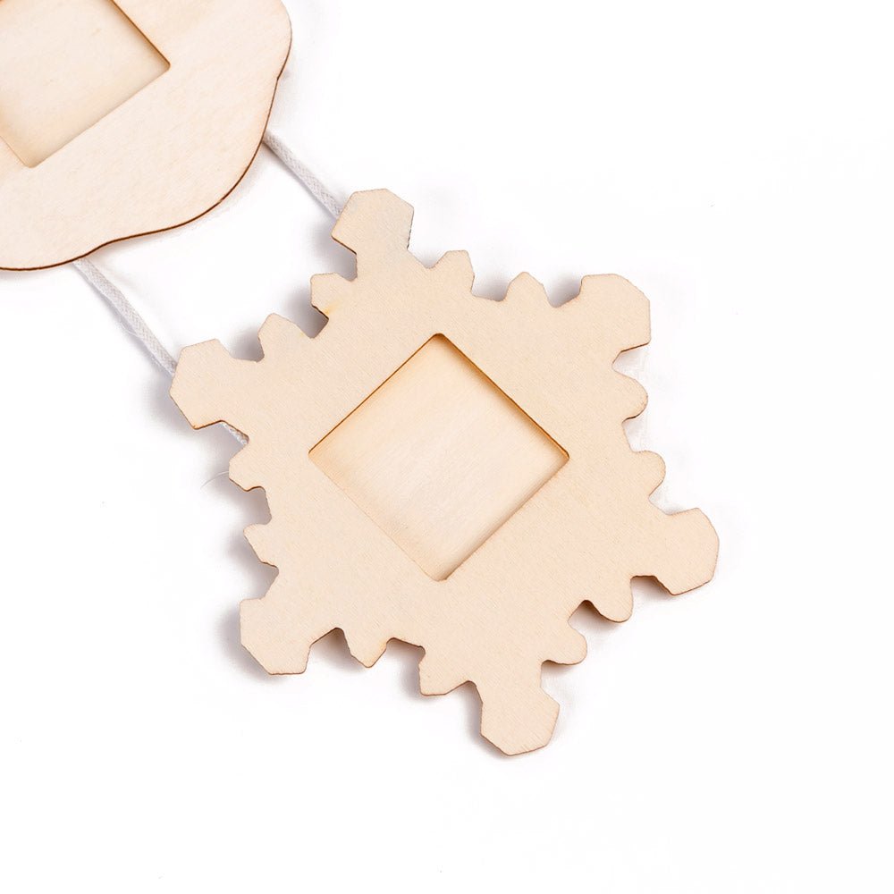 Rama foto lemn ciorap caciula fulg WD303382 - Green Print