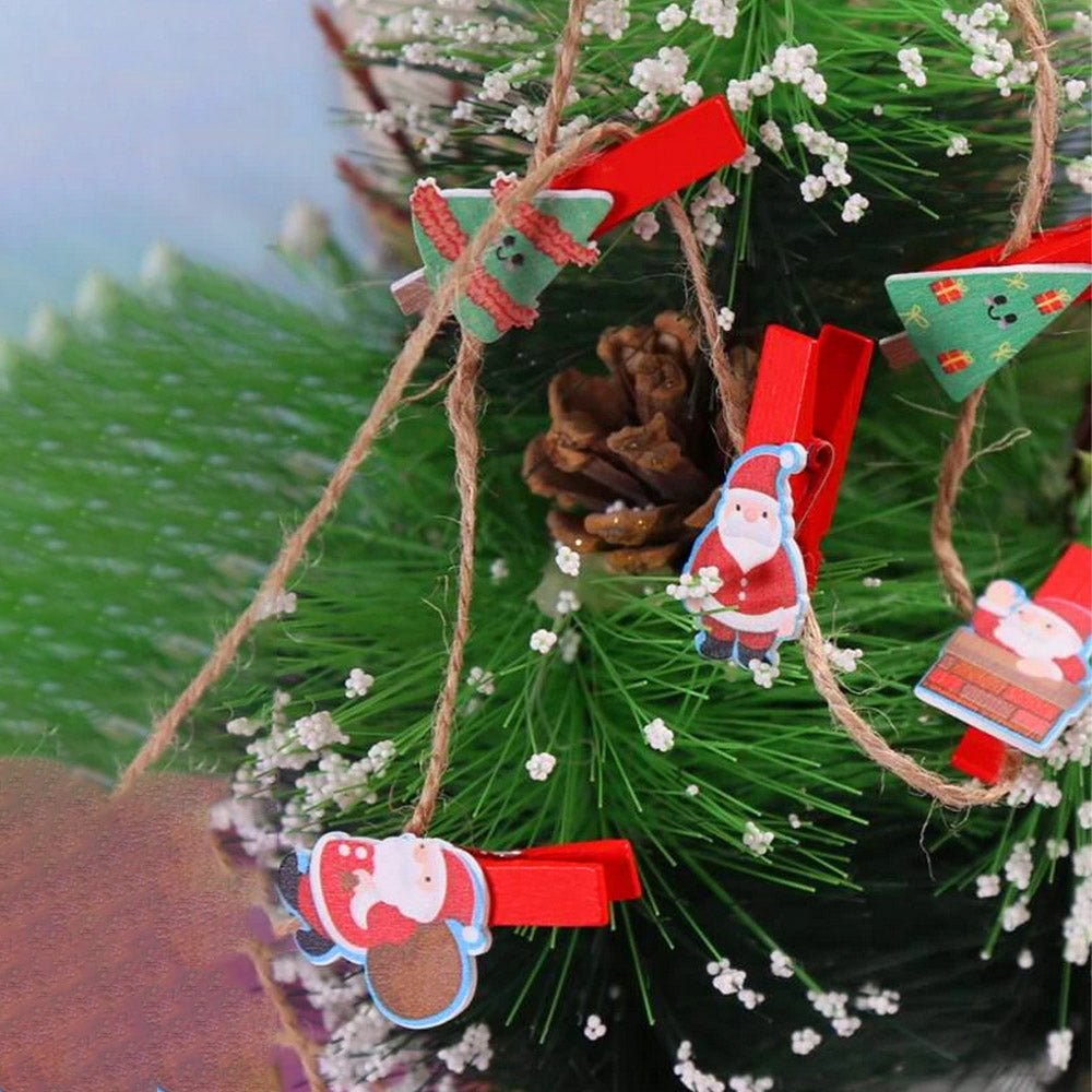 Mini carlige decorative CRACIUN1 - set 10 buc PR9001012 - Green Print