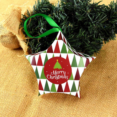 Ornament de brad din carton CRACIUN8 - set 10 buc FC257888-8 - Green Print