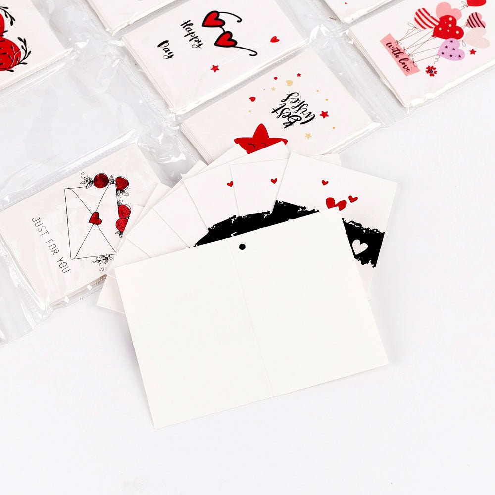 Mini felicitari 9x6 modele LOVE1 - set 128 buc XCC3044 - Green Print