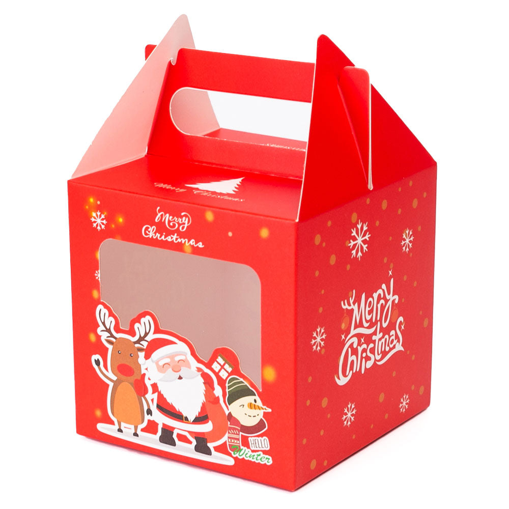 Cutie cani 3D Merry Christmas rosu