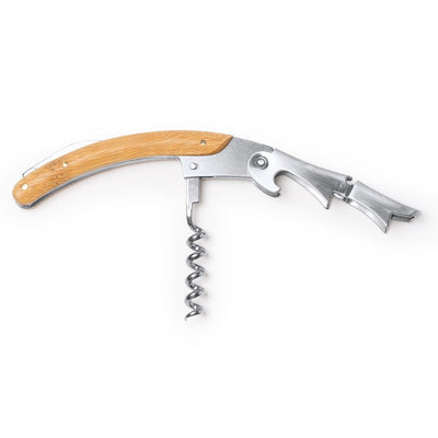 Tirbuson metalic cu maner de bambus MOSCATO SC1189S129 - Green Print