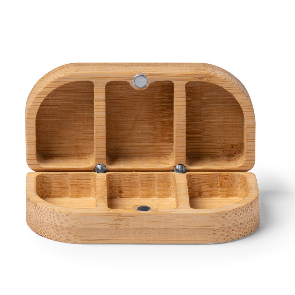 Cutie de pastile din lemn SB1477S129 - Green Print