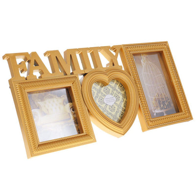 Rama foto colaj Family auriu 3 poze HS807827 - Green Print