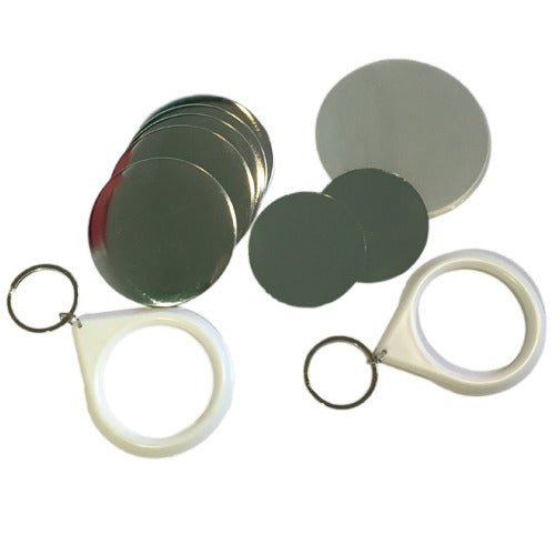 Insigna breloc+oglinda 58mm - set 100 buc IOG58 - Green Print