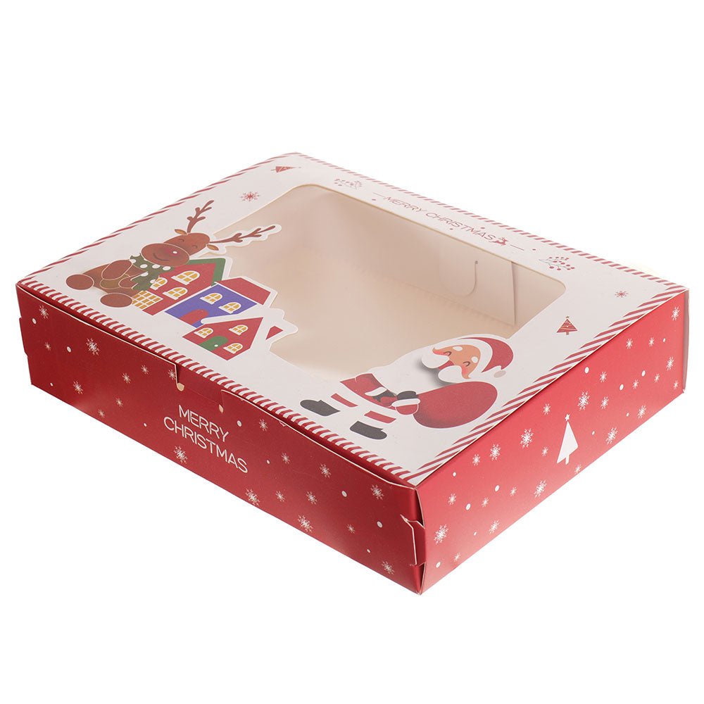 Cutie dreptunghiulara de cadou CRACIUN2 B846901 - Green Print