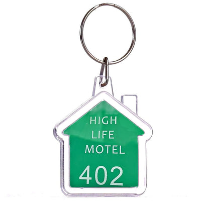 Breloc plastic insertie foto Casa - set 100 buc BRE625171 - Green Print