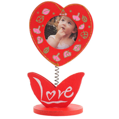 Mini rama foto lemn inimioara