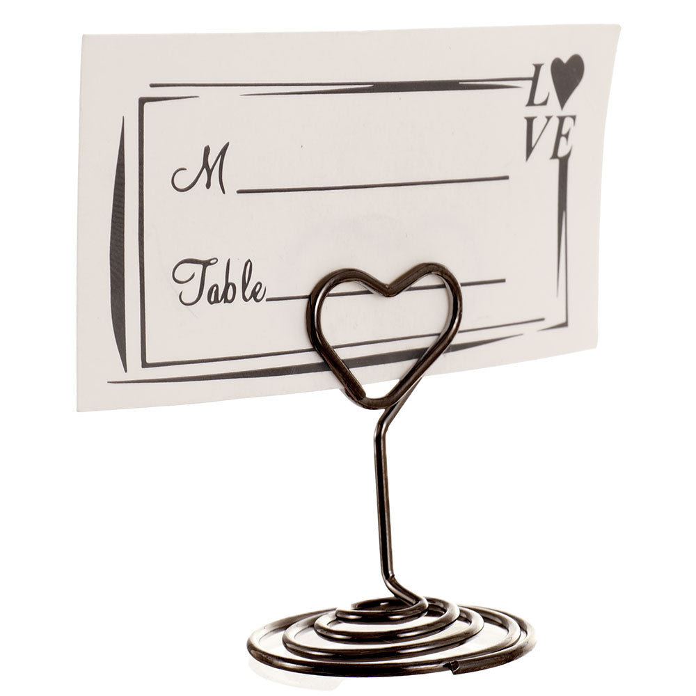 Suport metalic numere de masa Place Card - INIMA