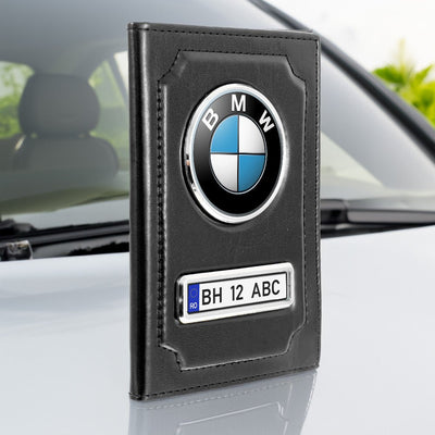 Portofel acte AUTO sigla si numar inmatriculare - negru lucios TC361019 - Green Print