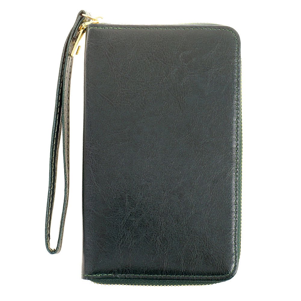 Portofel de acte din piele AIR - verde inchis TC610117 - Green Print