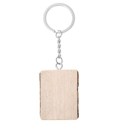Breloc din bucata de lemn bruta WD911347 - Green Print