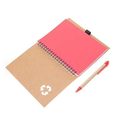 Agenda cu pix RECYCLE 13x18 NB320612 - Green Print