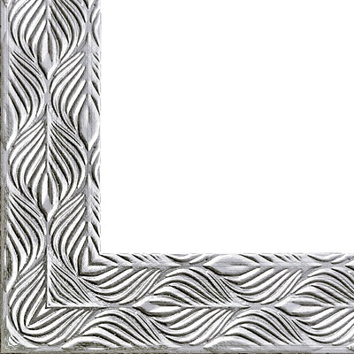 Rama foto Leon argintiu texturat A4