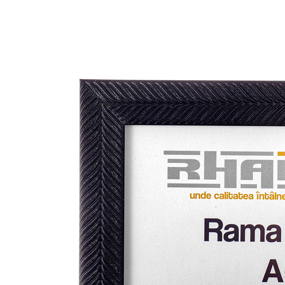 Rama foto Leon negru texturat A5