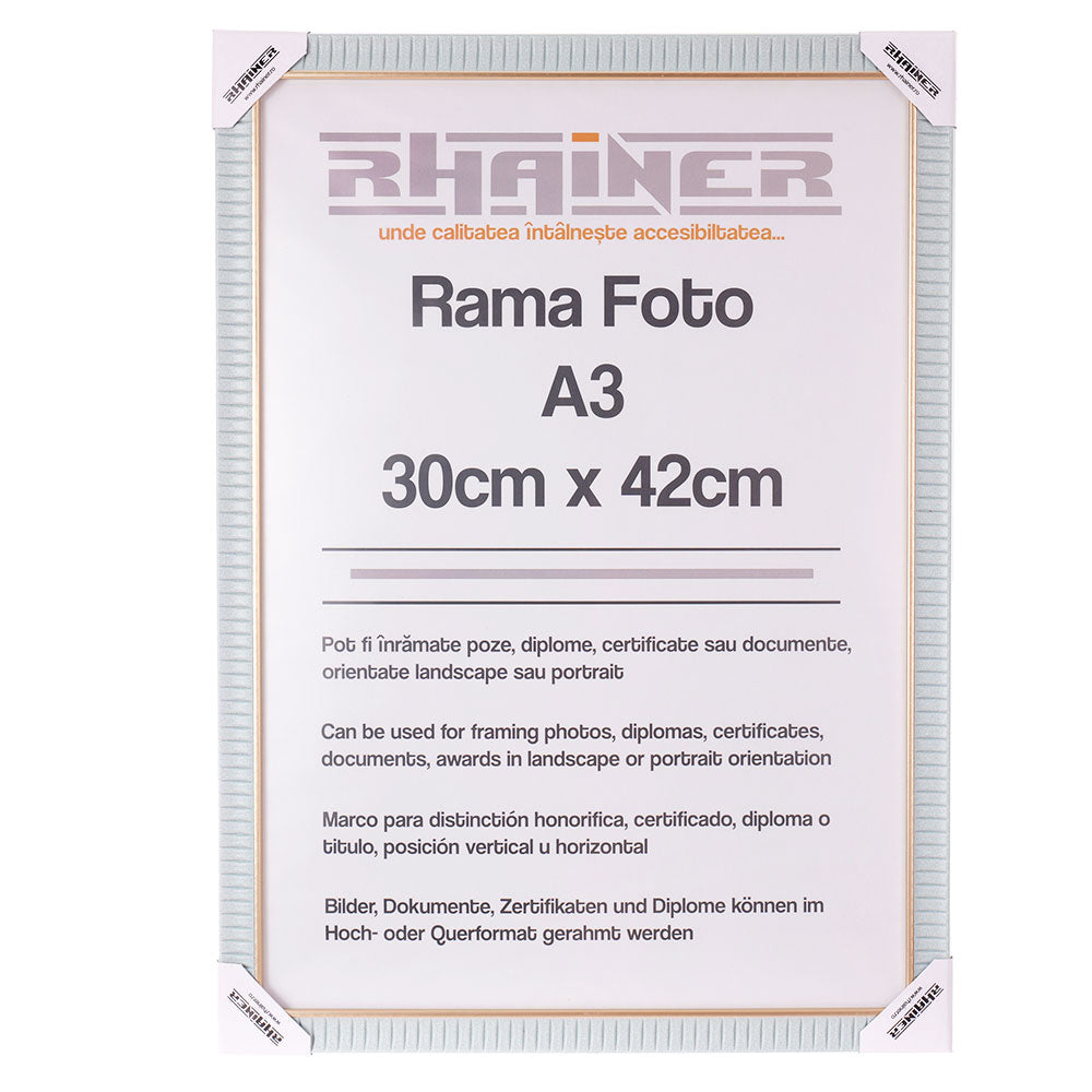 Rama foto Merida bleu+auriu A3