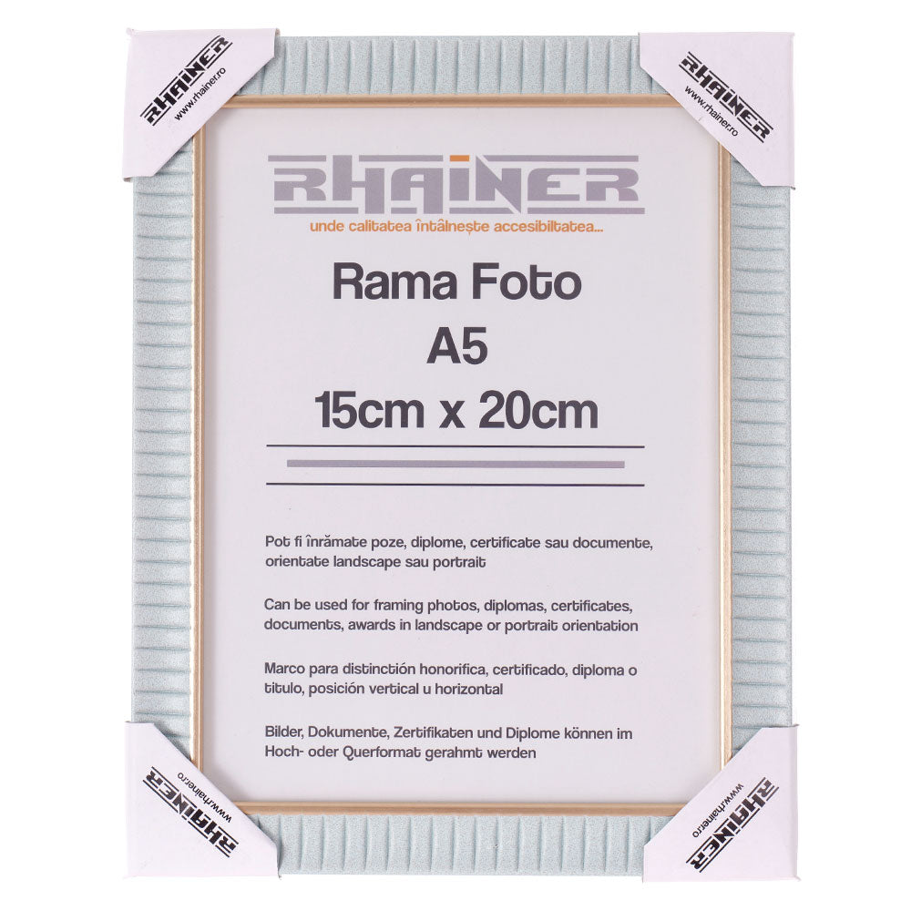 Rama foto Merida bleu+auriu A5