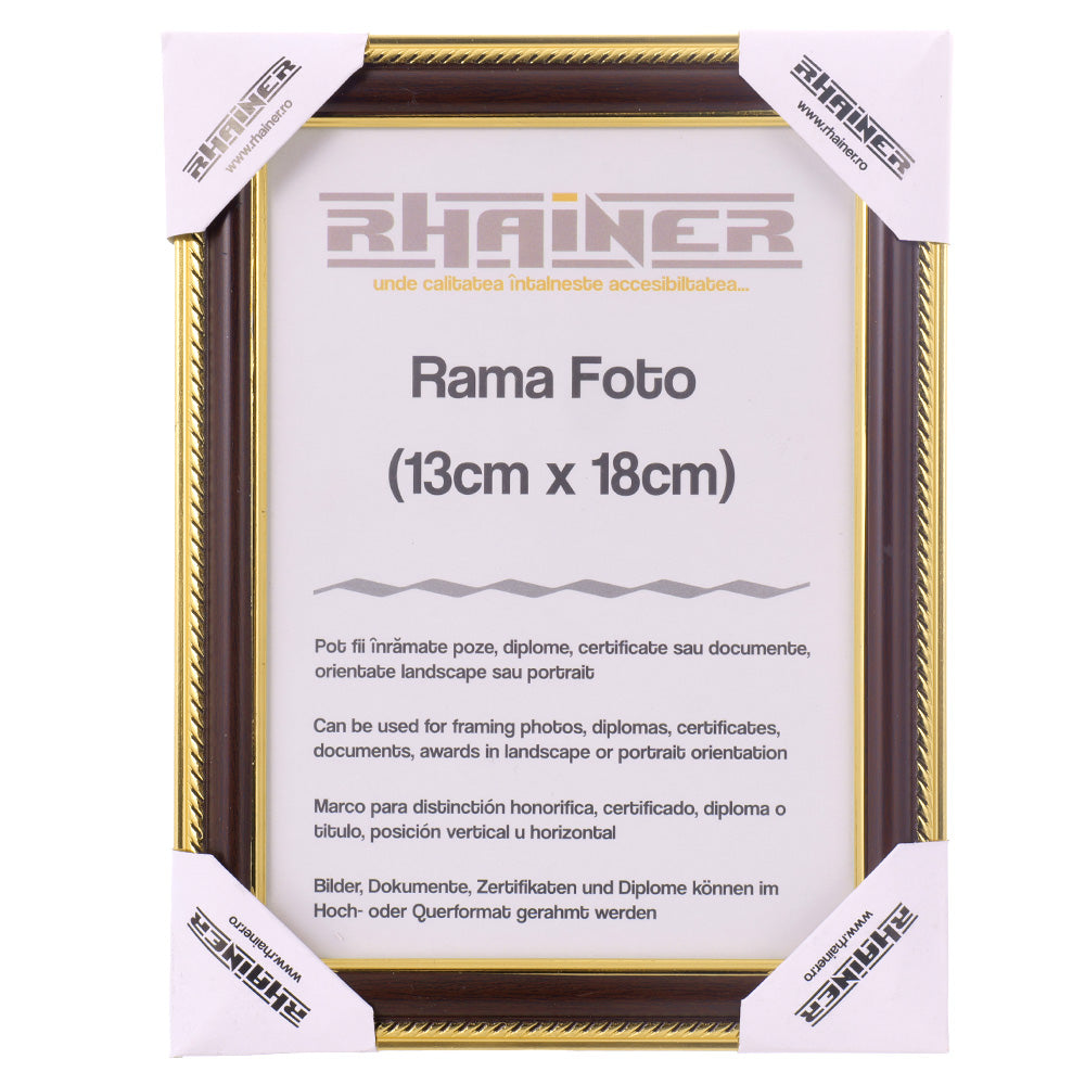 Rama foto Athos maro+auriu 13x18